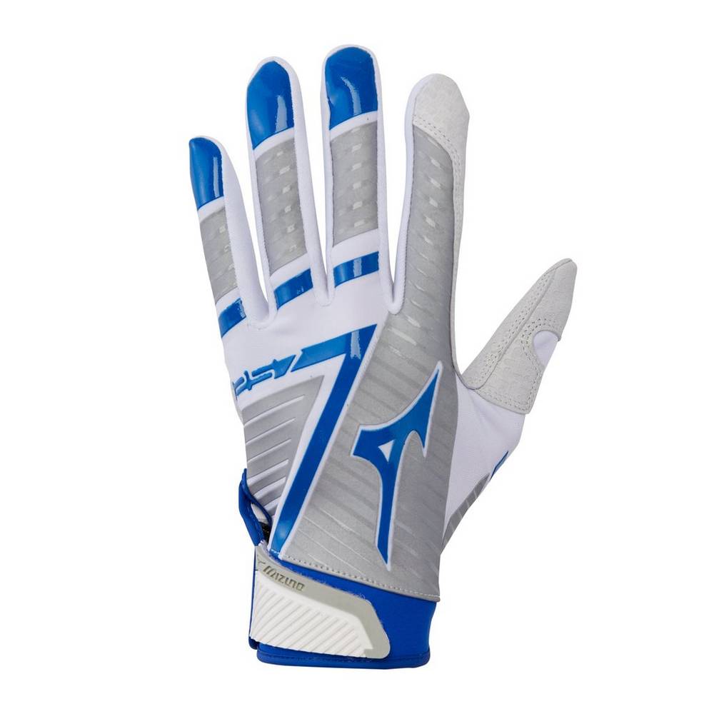 Guanti Mizuno F-257 Softball Batting Donna - Bianche/Blu Reale - 60478-LJHF